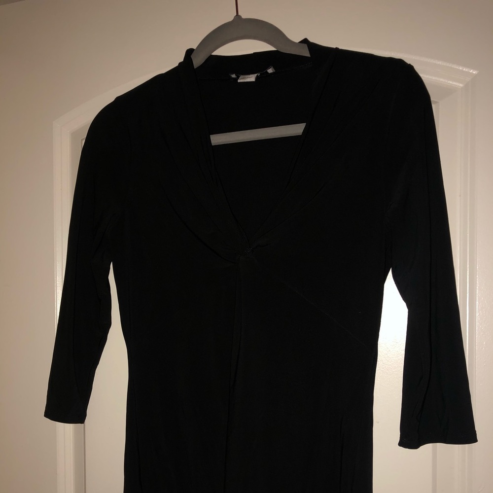 White House Black Market Women’s Black shirt 3/4 Sleeve